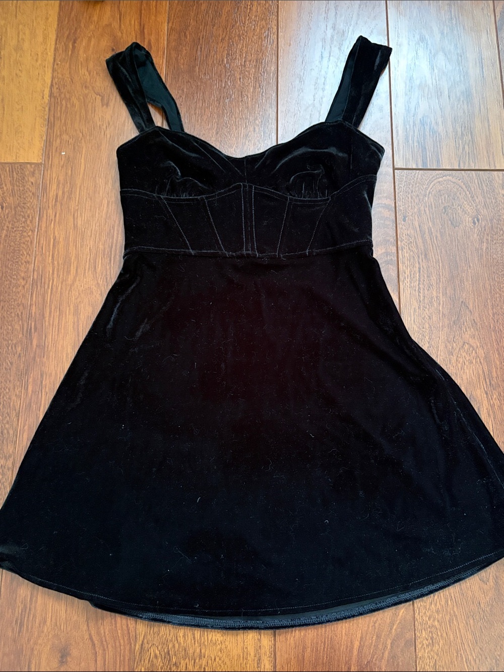 Urban Outfitters Black Velvet Dress